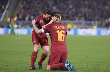 Roma, sei in semifinale: la gioia di De Rossi e Manolas