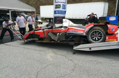 United SportsCar: Performance Tech Retires From Petit Le Mans Following Daly&#039;s Practice 1 Crash