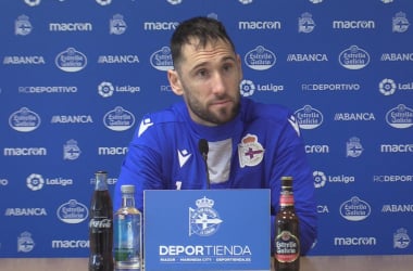 Dani Giménez en rueda de prensa| Foto: RC Deportivo