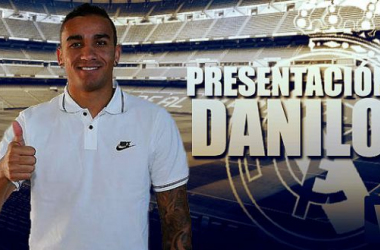 Presentación de Danilo con el Real Madrid