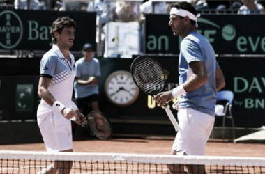 Copa Davis: Del Potro y Pella ganaron el dobles