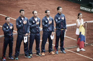 Copa Davis: Colombia - Japón, primer día en imágenes