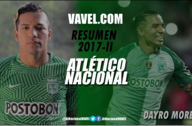 Resumen Atlético Nacional 2017-II: Dayro Moreno, la carta de gol en Atlético Nacional