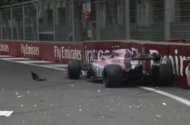 Esteban Ocon, enfadado con los comisarios de Bakú