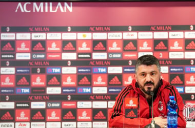 Milan, Gattuso in conferenza: &quot;Due punte? Devo pensare all&#039;equilibrio di squadra&quot;