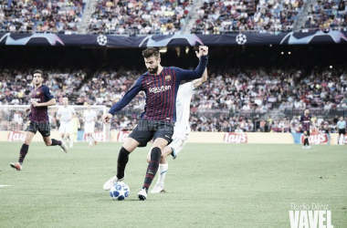 Piqué: "Mi rodilla está bien"