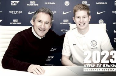 Kevin De Bruyne renueva con el City hasta 2023