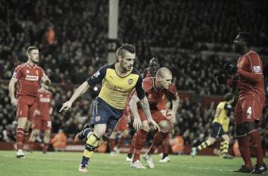 How has Mathieu Debuchy fared in his first season for Arsenal?