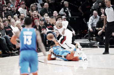 Westbrook anota triplo-duplo, mas Blazers vencem OKC e largam na frente nos playoffs da NBA