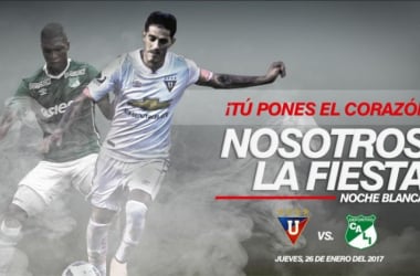 Deportivo Cali invitado a la 'noche blanca' de la Liga de Quito