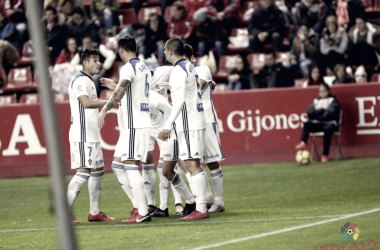 Real Zaragoza Sporting de Gijón ¿Qué pasó en la ida?