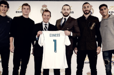 Exness, nuevo patrocinador del Real Madrid