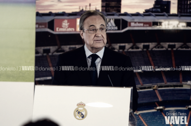 Florentino Pérez: &quot;Con este escudo y esta camiseta no nos rendimos nunca&quot;