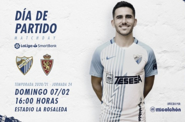 Previa Málaga CF - Real Zaragoza: el yin y el yang