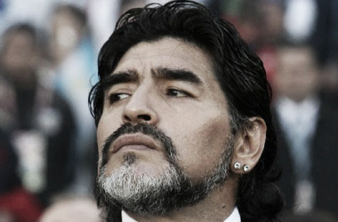 Diego Maradona pisó suelo argentino