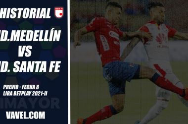 Historial Medellín vs Santa Fe: ventaja 'cardenal'