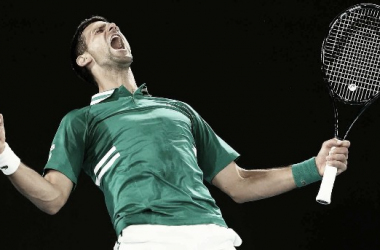 Djokovic disputando el Abierto de Australia. / Fuente: ATP Tour