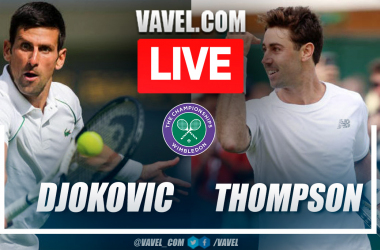 Highlights and points of Djokovic 3-0 Thompson at Wimbledon 2023