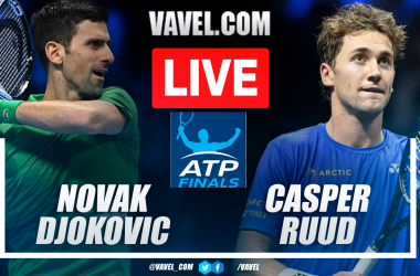 Summary and highlights of Novak Djokovic 2-0 Casper Ruud in ATP Finals Final