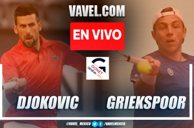 Resumen y puntos del Djokovic 2-0 Griekspoor en ATP Ginebra