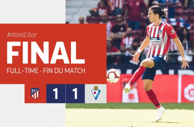 Liga- L&#039;Atletico si salva al 93&#039; grazie al &quot;canterano&quot; Moreno: contro l&#039;Eibar finisce 1-1