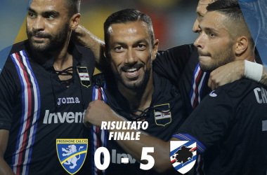 Serie A- Pokerissimo Sampdoria al Frosinone (5-0)