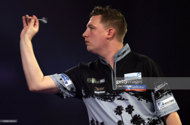 Dobey Delighted After Victory Over Van Den Bergh at 2021 Darts Masters