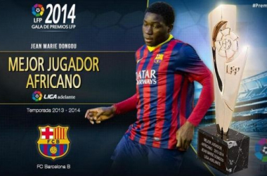 Dongou, mejor jugador africano de la Liga Adelante durante la temporada 2013/2014