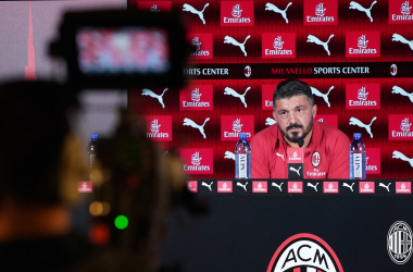 Milan, Gattuso in conferenza stampa presenta la gara contro l'Olympiacos