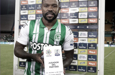 Dorlan Pabón, la figura 'verdolaga' en la victoria ante Deportivo Pasto