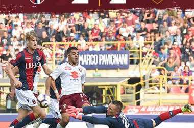 Serie A- Il Torino prova a scappare, ma il Bologna lo riprende (2-2)