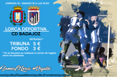 Previa Lorca Deportiva - CD Badajoz: acabar el año fuera del descenso