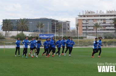 Fotos e imágenes del entreno del Málaga y rueda de prensa de Kameni