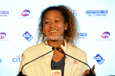 Naomi Osaka talks all things following her first-round win over Bernarda Pera