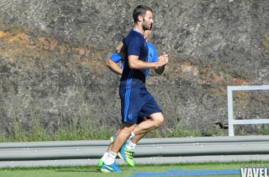 Entrenamiento con la presencia de Agirretxe