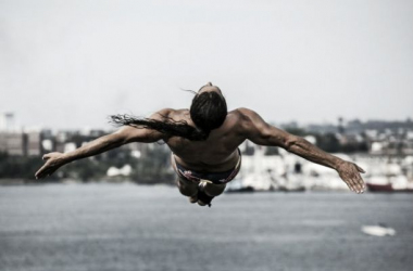 Orlando Duque, cuarto lugar en Red Bull Cliff Diving 2014