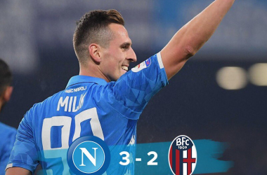 Serie A- La Juve chiama, il Napoli risponde e batte 3-2 il Bologna