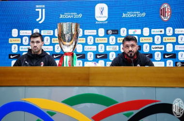 Supercoppa Italiana - La conferenza stampa di Gattuso e Romagnoli