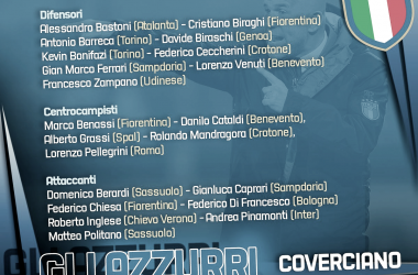 Primera convocatoria de Luigi Di Biagio con la &#039;Nazionale&#039;