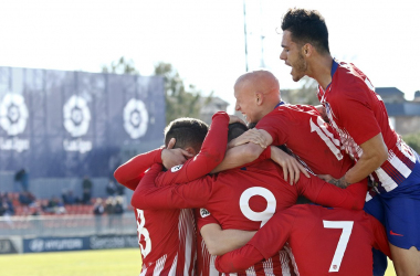 El filial atlético se lleva los tres puntos en el último suspiro