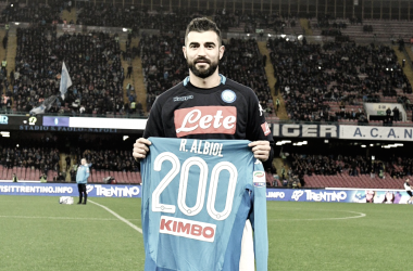 Albiol cumple 200 partidos con el Napoli