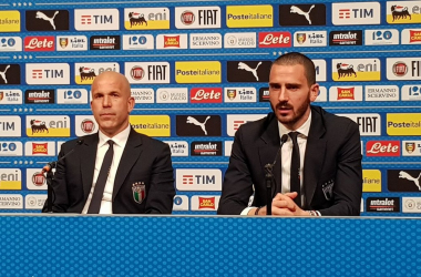 Italia, Bonucci in conferenza stampa: &quot;Donnarumma? Pensi a crescere, non a Buffon&quot;