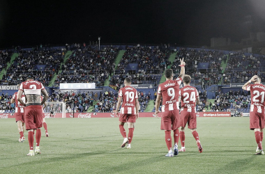 Suárez le da el triunfo sobre la hora al Atlético de Madrid ante Getafe