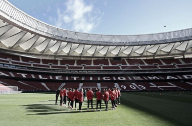 El Atlético prepara el partido contra Las Palmas en forma