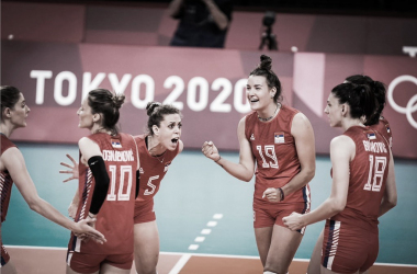 Pontos e melhores momentos deSérvia 3x0 Itália no vôlei feminino pelas Olimpíadas de Tóquio 2020