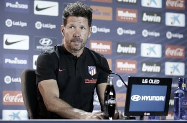 Simeone: "Tenemos un partido duro, con un equipo que trabaja bien la faceta defensiva"