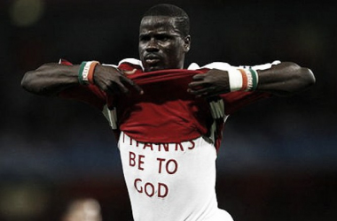 Emmanuel Eboue training with Sunderland as he searches for a new club