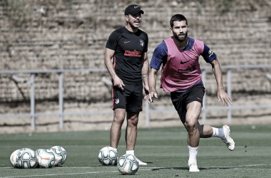 El Atlético de Madrid entrena con tres bajas por lesión en la plantilla