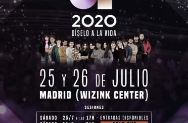 Los concursantes de Operación Triunfo 2020 ofrecerán cuatro conciertos en el Wizink Center