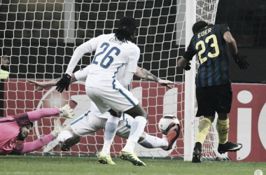 Europa League - La doppietta di Eder stende lo Sparta Praga: 2-1 Inter in un San Siro deserto